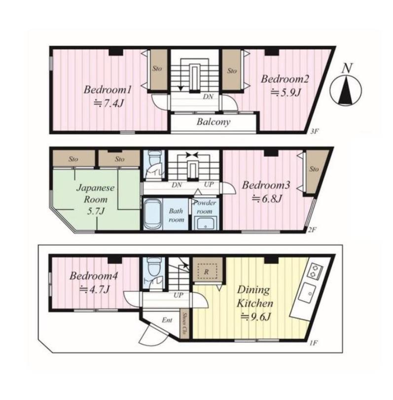 Shinjuku 5-Room Family House Tokio Zewnętrze zdjęcie